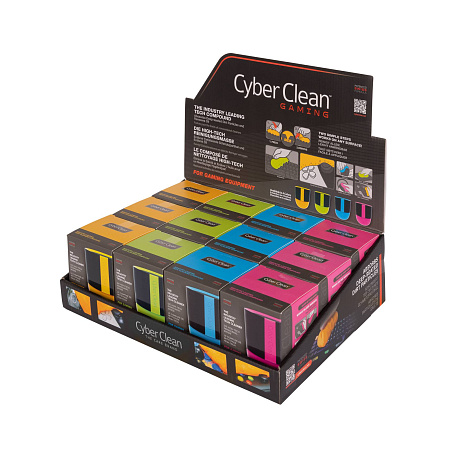 CYBERCLEAN Gaming NEW Cup 160g DISPLAY (12PCS = 3Pcs Blue + 3pcs Orange + 3pcs Green + 3pcs Pink)