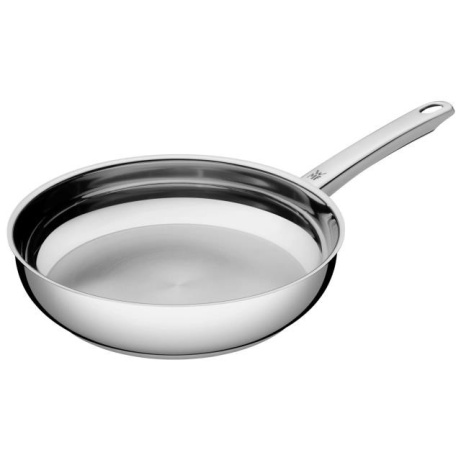 WMF Profi nerezová pánev mělká 24 cm Cromargan nerezová ocel 18/10, dno TransTherm, vhodné pro indukci, ergonomická