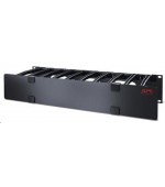 APC 2U Horizontal Cable Manager, 6" Fingers top and bottom