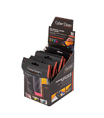 CYBERCLEAN Gaming Zip Bag 80g DISPLAY (12PCS = 3Pcs Blue + 3pcs Orange + 3pcs Green + 3pcs Pink)