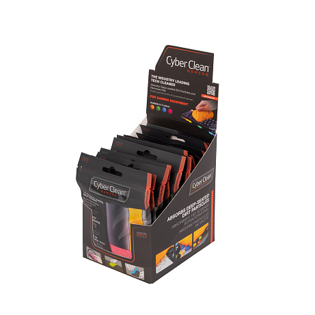 CYBERCLEAN Gaming Zip Bag 80g DISPLAY (12PCS = 3Pcs Blue + 3pcs Orange + 3pcs Green + 3pcs Pink)
