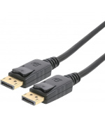 PremiumCord DisplayPort 2.0 přípojný kabel M/M, zlacené konektory, 1m