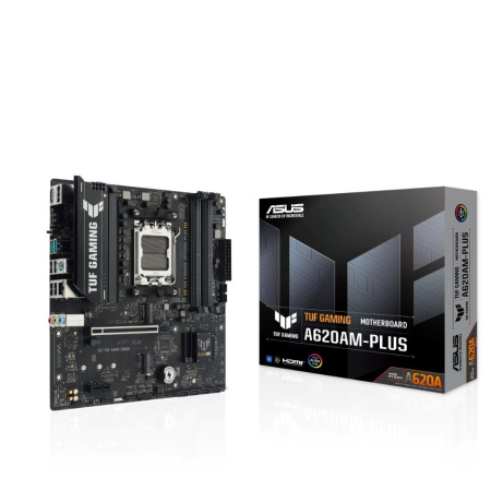 ASUS MB Sc AM5 TUF GAMING A620AM-PLUS, 4xDDR5, 2xDP, 1xHDMI, mATX