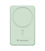 VERBATIM Powerbanka Charge 'n' Go Essentials, Magnetická, 10000 mAh, USB-C, Zelená