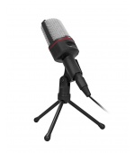 C-TECH stolní mikrofon MIC-02, 3,5" stereo jack, 2.5m