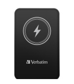 VERBATIM Powerbanka Charge 'n' Go, Magnetická, 5000 mAh, USB-C, Černá