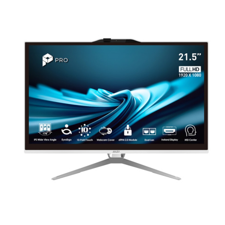 MSI PRO/AP222T 14MA-649EU/21,5"/FHD/T/i5-14400/8GB/512GB/Intel int/W11P/Bílá/3R