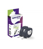 WECARE ARMOR páska kompatibilní s DYMO S0721610,Black/White,2*12mm*4m