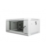 Nástěnný rack 19'' 4U 600X450mm šedý flat pack
