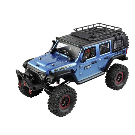RC crawler 1:10 s navijákem - modrá metalíza