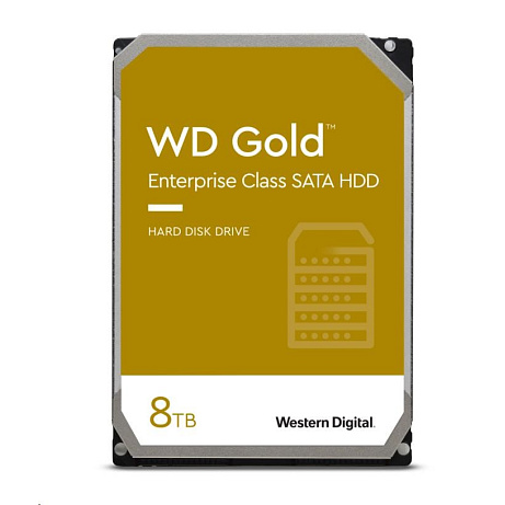 BAZAR - WD GOLD WD8005FRYZ 8TB, SATA III 3.5", 256MB 7200RPM, 267MB/s, CMR, Enterprise