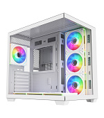 FSP M341-WA/Midi Tower/Transpar./Bílá