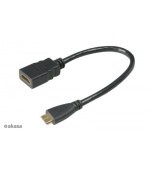 AKASA - HDMI na mini HDMI adaptér - 25 cm