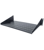 Intellinet police do racku 19", Fixed Shelf, 2U, 250mm depth, Front mounting, max load 25kg, Black