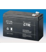 Baterie - CTM CT 12-7L (12V/7Ah - Faston 250), životnost 5let