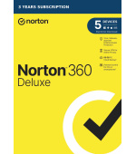 NORTON 360 DELUXE 50GB +VPN 1 uživatel pro 5 zařízení na 3 roky - ESD