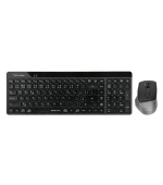A4tech FG2400 Air2, bezdrátový kancelářský set klávesnice s myší, CZ, černá