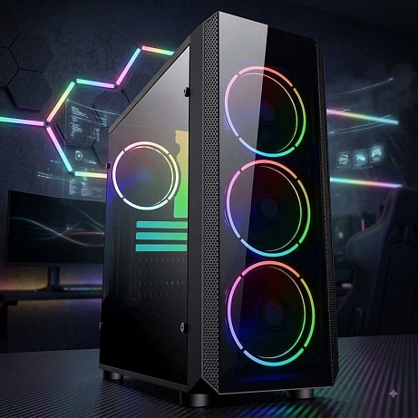 BOHEMIAPC GAMER - Herní Ryzen 7 5800X, 1TB M.2, RTX 5060Ti 8GB, 16 GB DDR5, WIN 11 PRO, RGB, Wi-Fi - BCR75800RTX506016GBDDR5