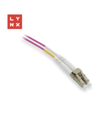 LYNX duplexní patch kabel MM, OM4, LC/LC, 50/125µm, 0,5m