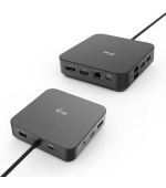 i-tec USB-C HDMI + Dual DP Docking Station, Power Delivery 100W