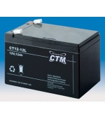 Baterie - CTM CT 12-12L (12V/12Ah - Faston 250), životnost 5let