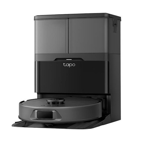 TP-Link Tapo RV50 Omni robotický vysavač s mopem a stanicí (LiDAR, 2,4 GHz, BT, černý)
