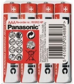 PANASONIC Zinkouhlíkové baterie Red Zinc R03RZ/4P AAA 1,5V (shrink 4ks)