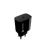 Universální nabíječka Natec RIBERA 20W, 1X USB-C, černá