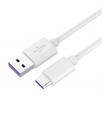 PremiumCord Kabel USB 3.1 C/M - USB 2.0 A/M, Super fast charging 5A, bílý, 1m