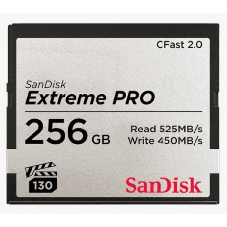 SanDisk CFAST 2.0 256GB Extreme Pro (525 MB/s VPG130) SATA