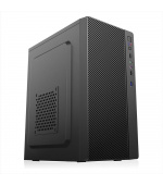 1stCOOL skříň STEP 4, micro tower, AU, USB 3.0, bez zdroje, černá