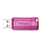 VERBATIM Flash Disk 32GB Hi-Speed Store 'n' Go, Pinstripe, USB 2.0, Hot růžová