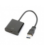 GEMBIRD Redukce USB 3.0 - HDMI, M/F, 15cm, černý