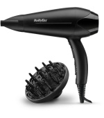 BaByliss D563DE fén, 2100 W, 2 rychlosti, 3 teploty, studený vzduch, s difuzérem, černý