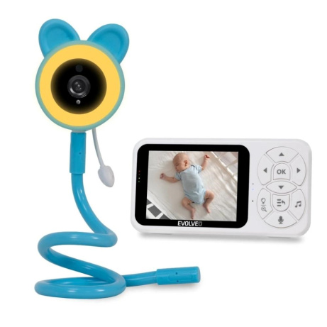 EVOLVEO Baby Monitor N35, kamera, VOX, teploměr, noční vidění, RGB, modrá