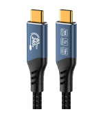 PremiumCord USB4™ Version2.0 80Gbps 16K@60Hz 240W Thunderbolt 3 a 4 kabel 0,8m