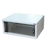 19"rozvaděč jednodílný 9U/400mm FLAT-PACK skl.dv.