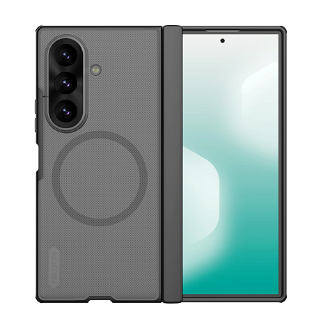 Nillkin Super Frosted FOLD Magnetic Zadní Kryt pro Samsung Galaxy Z Fold 8 Ultra Transparent Black