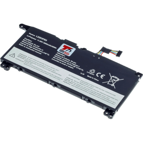 Baterie T6 Power pro Lenovo ThinkBook 14 G6, 14 G7, 16 G6, 16 G7, 3900mAh, 45Wh, 3cell, Li-pol