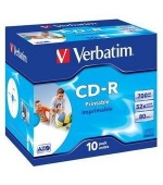 VERBATIM CD-R(10-Pack)Jewel/Printable/52x/700MB