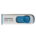 ADATA Flash Disk 64GB C008, USB 2.0 Classic, bílá