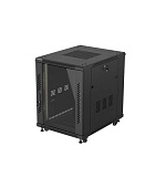 LANBERG INSTALAČNÍ RACK 19" 15U 600X800 ČERNÉ SKLENĚNÉ DVEŘE (PLOCHÉ BALENÍ)