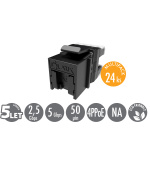 MULTIPACK 24 ks - rychlozařezávací keystone Solarix CAT6 UTP SXKJ-6-UTP-BK-NA Comp. Level a 4PPoE