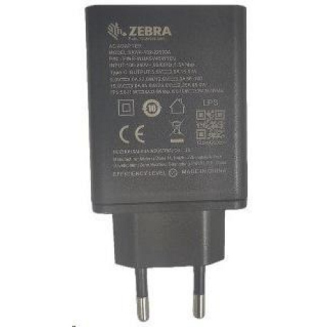 Zebra Wall Adapter, USB-C, EU