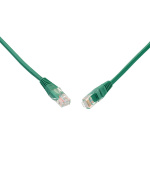 SOLARIX patch kabel CAT5E UTP PVC 1m zelený non-snag proof