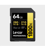 Lexar SDXC Pro 1800x U3 UHS-II R280/W210 (V60) 64GB