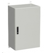 Solarix rozvaděč nástěnný venkovní LC-20 21U 600x600mm, dveře plech, LC-20-21U-66-22-G