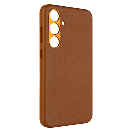 Kryt FIXED MagLeather MagSafe Galaxy S24+, hnědý