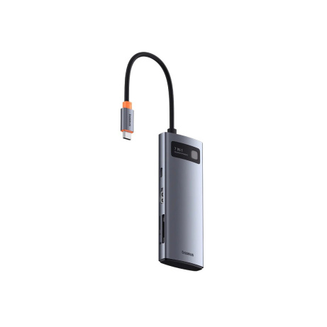 Baseus Metal Gleam Series 7v1 USB-C HUB Dokovací Stanice Space Grey