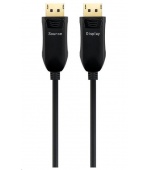 PREMIUMCORD Optický DisplayPort 1.4 přípojný kabel M/M, zlacené konekt. 50m